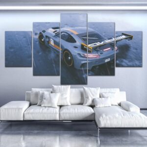 Mercedes GTR Car - 5 Panel Canvas Art Wall Decor