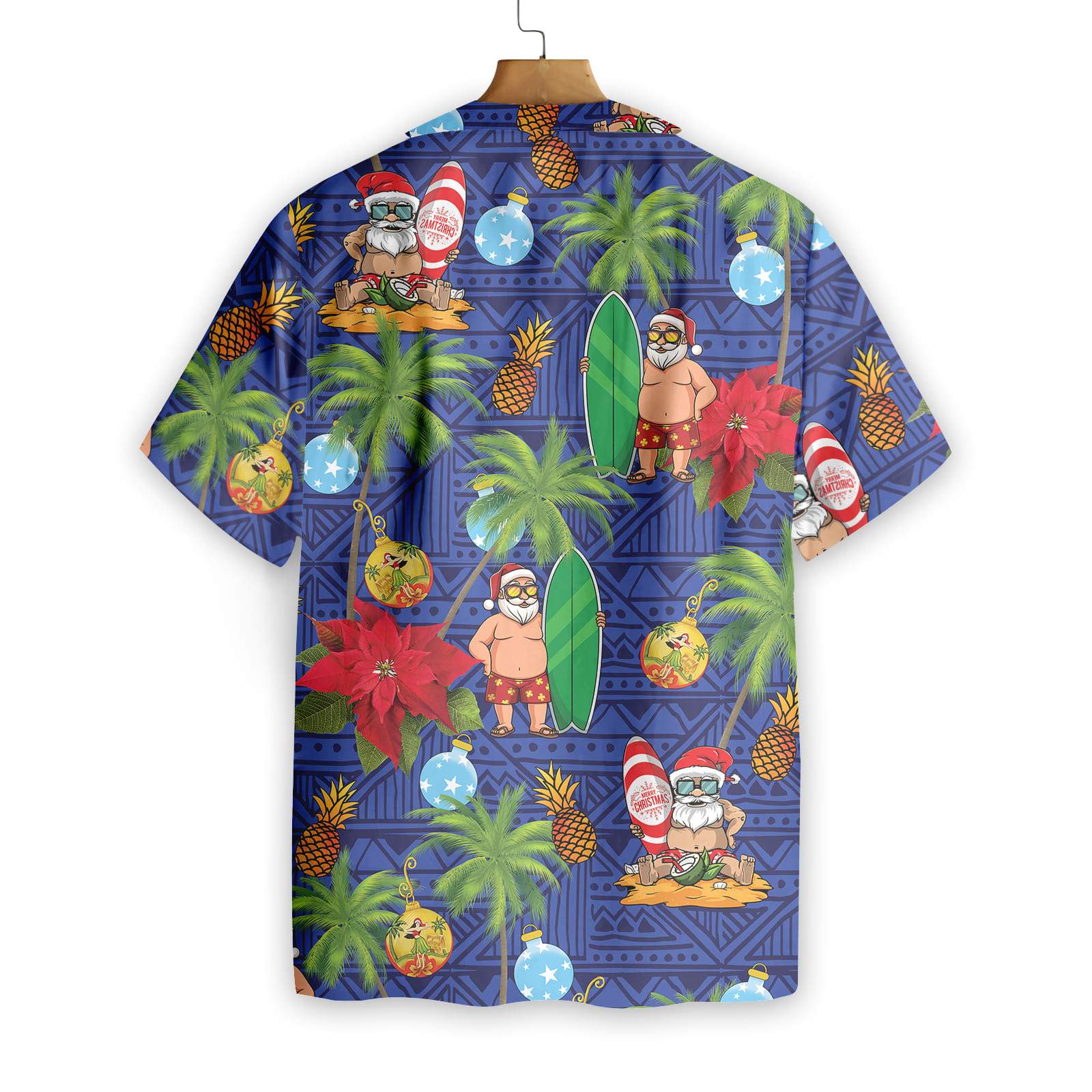 Merry Christmas Santa Claus Surfboard Summer Hawaiian Shirt Merry Christmas Santa Claus Surfboard Summer Hawaiian Shirt