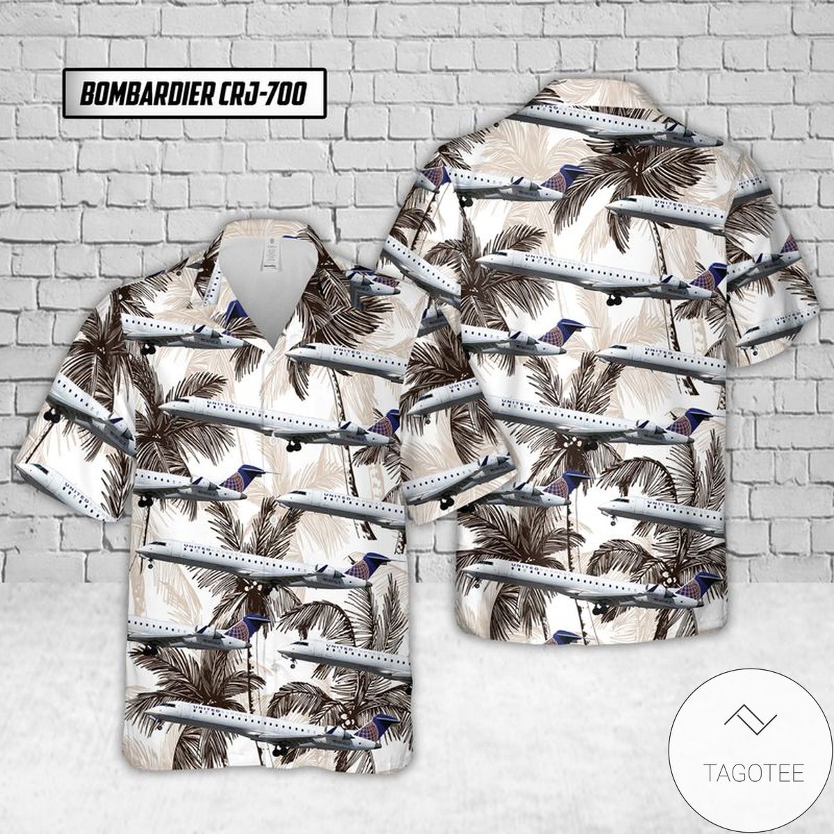 Mesa Airlines Bombardier Crj-700 Hawaiian Shirt- Tagotee Mesa Airlines Bombardier Crj-700 Hawaiian Shirt- Tagotee