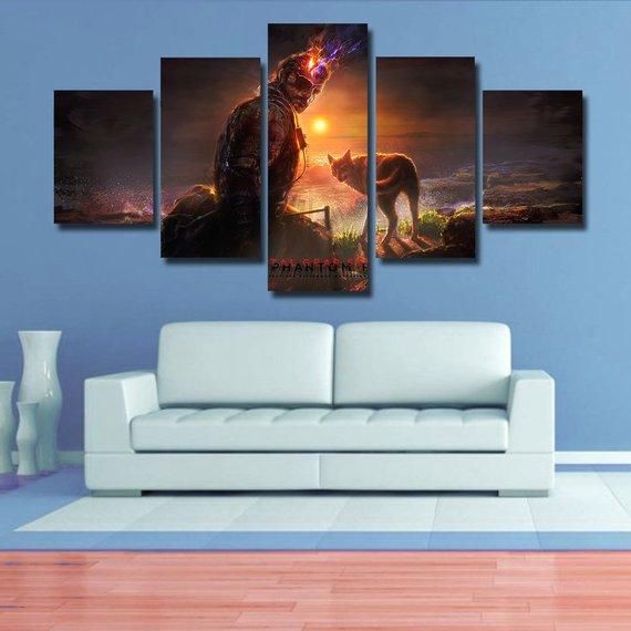 Metal Gear Solid V - Gaming 5 Panel Canvas Art Wall Decor Metal Gear Solid V - Gaming 5 Panel Canvas Art Wall Decor