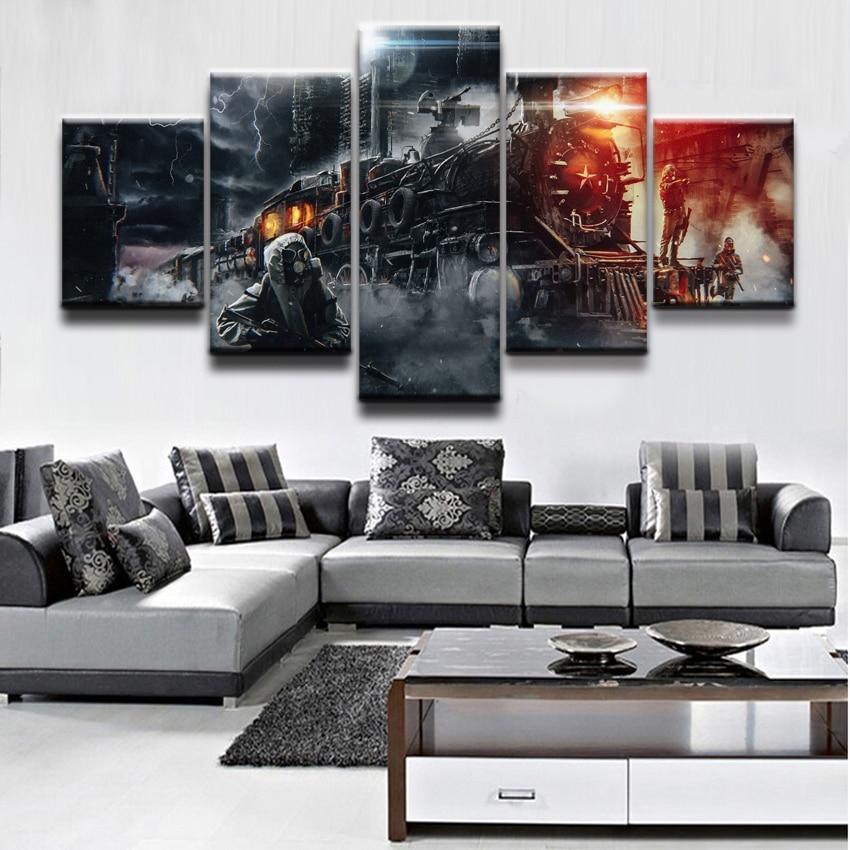 Metro Exodus Signature Battle Gaming - 5 Panel Canvas Art Wall Decor Metro Exodus Signature Battle Gaming - 5 Panel Canvas Art Wall Decor