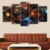 Metroid Prime Game - Gaming 5 Panel Canvas Art Wall Decor