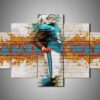 Miami Dolphins - Cameron Wake - Sport 5 Panel Canvas Art Wall Decor
