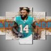 Miami Dolphins - Jarvis Landry - Sport 5 Panel Canvas Art Wall Decor