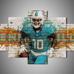 Miami Dolphins - Kenny Stills - Sport 5 Panel Canvas Art Wall Decor