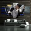 Michael Jackson 02 - Famous Person 5 Panel Canvas Art Wall Decor