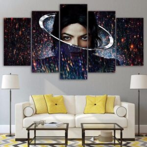 Michael Jackson 1 - Famous Person 5 Panel Canvas Art Wall Decor