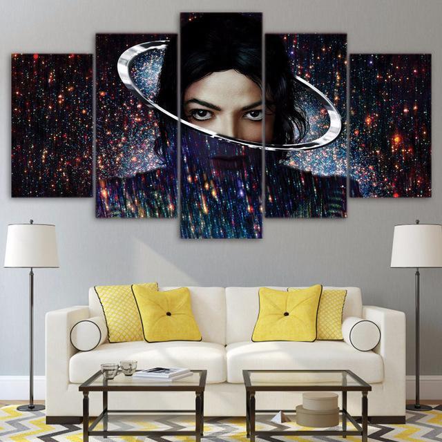 Michael Jackson 1 - Famous Person 5 Panel Canvas Art Wall Decor Michael Jackson 1 - Famous Person 5 Panel Canvas Art Wall Decor