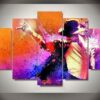 Michael Jackson 1 - Music 5 Panel Canvas Art Wall Decor