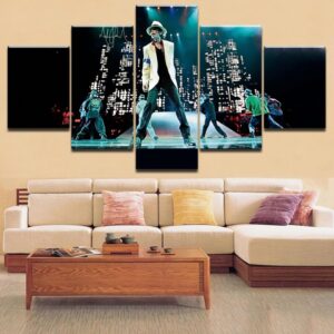 Michael Jackson 13 - Famous Person 5 Panel Canvas Art Wall Decor