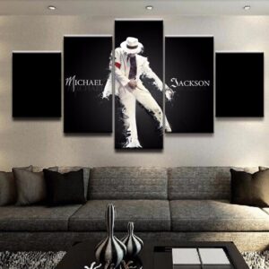 Michael Jackson 14 - Famous Person 5 Panel Canvas Art Wall Decor