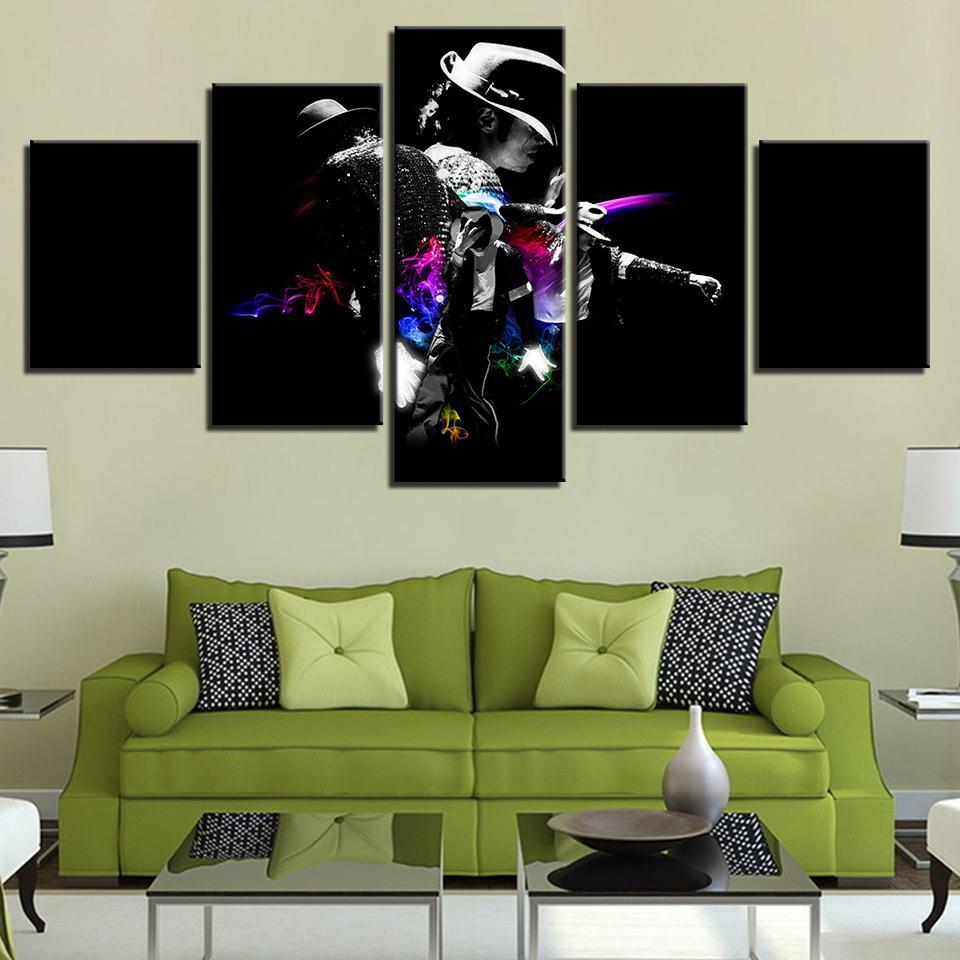 Michael Jackson 15 - Famous Person 5 Panel Canvas Art Wall Decor Michael Jackson 15 - Famous Person 5 Panel Canvas Art Wall Decor