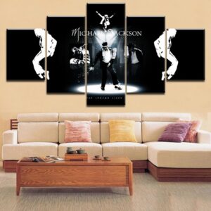 Michael Jackson 16 - Famous Person 5 Panel Canvas Art Wall Decor