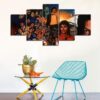 Michael Jackson 2 - Famous Person 5 Panel Canvas Art Wall Decor