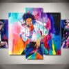 Michael Jackson Forever - Music 5 Panel Canvas Art Wall Decor