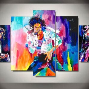 Michael Jackson Forever - Music 5 Panel Canvas Art Wall Decor