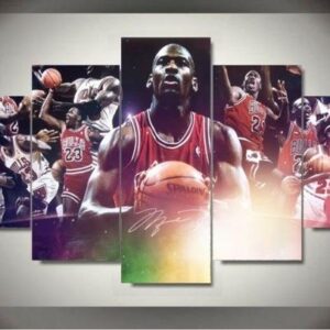 Michael Jordan “Greatest Of All Time” - Sport 5 Panel Canvas Art Wall Decor
