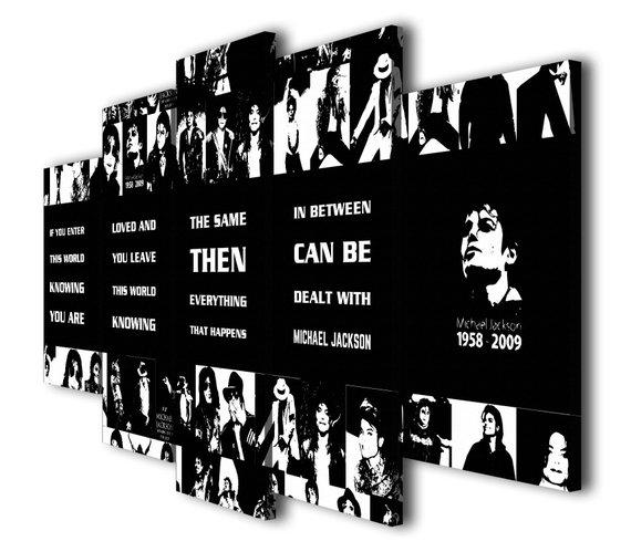 Micheal Jackson - Famous Person 5 Panel Canvas Art Wall Decor Micheal Jackson - Famous Person 5 Panel Canvas Art Wall Decor