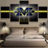 Michigan Club - Sport 5 Panel Canvas Art Wall Decor