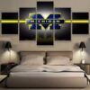 Michigan - Sports 5 Panel Canvas Art Wall Decor