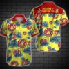 Mickey Firefighter Hawaiian Shirt Summer Button Up
