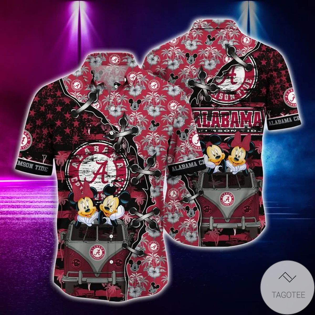 Mickey Mouse Alabama Crimson Tide Ncaa Hawaiian Shirt Mickey Mouse Alabama Crimson Tide Ncaa Hawaiian Shirt