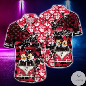 Mickey Mouse Cincinnati Bearcats Ncaa Hawaiian Shirt