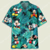 Mickey Mouse Flowers And Leaves Summer Time Hawaiian Shirt