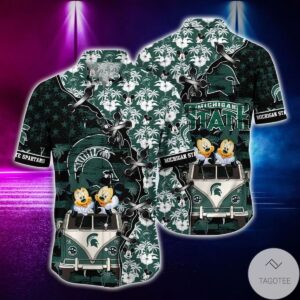 Mickey Mouse Michigan State Spartans Ncaa Hawaiian Shirt
