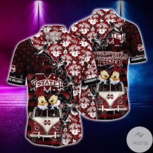 Mickey Mouse Mississippi State Bulldogs Ncaa Hawaiian Shirt
