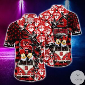 Mickey Mouse Nc State Wolfpack Ncaa Hawaiian Shirt