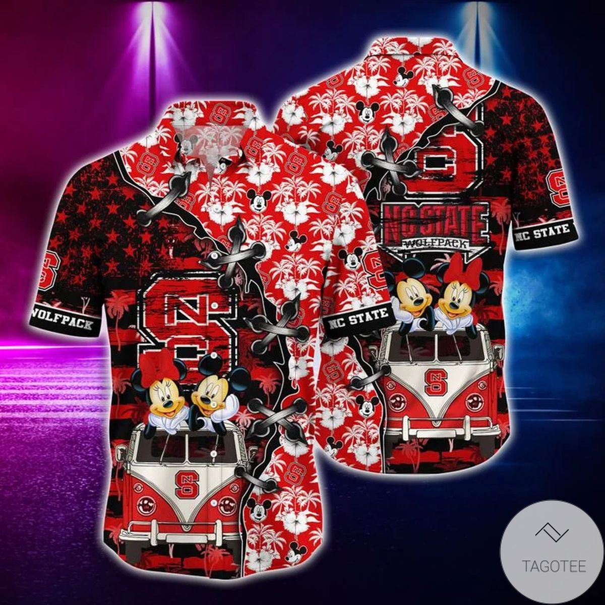 Mickey Mouse Nc State Wolfpack Ncaa Hawaiian Shirt Mickey Mouse Nc State Wolfpack Ncaa Hawaiian Shirt