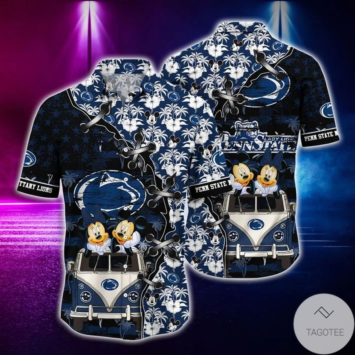 Mickey Mouse Penn State Nittany Lions Ncaa Hawaiian Shirt Mickey Mouse Penn State Nittany Lions Ncaa Hawaiian Shirt