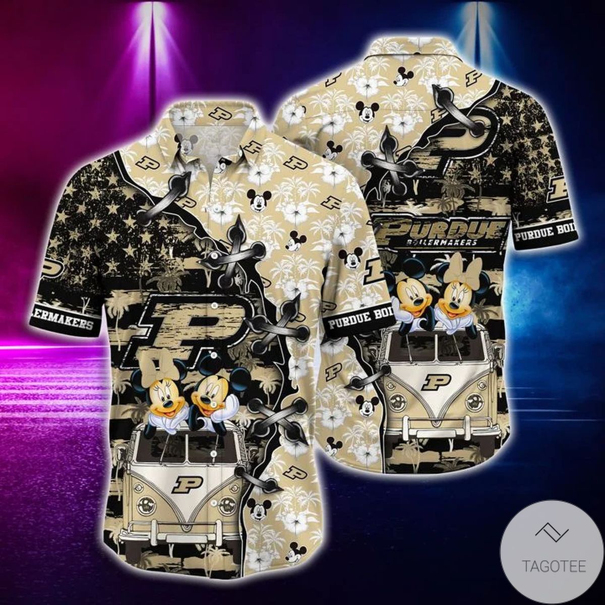 Mickey Mouse Purdue Boilermakers Ncaa Hawaiian Shirt Mickey Mouse Purdue Boilermakers Ncaa Hawaiian Shirt