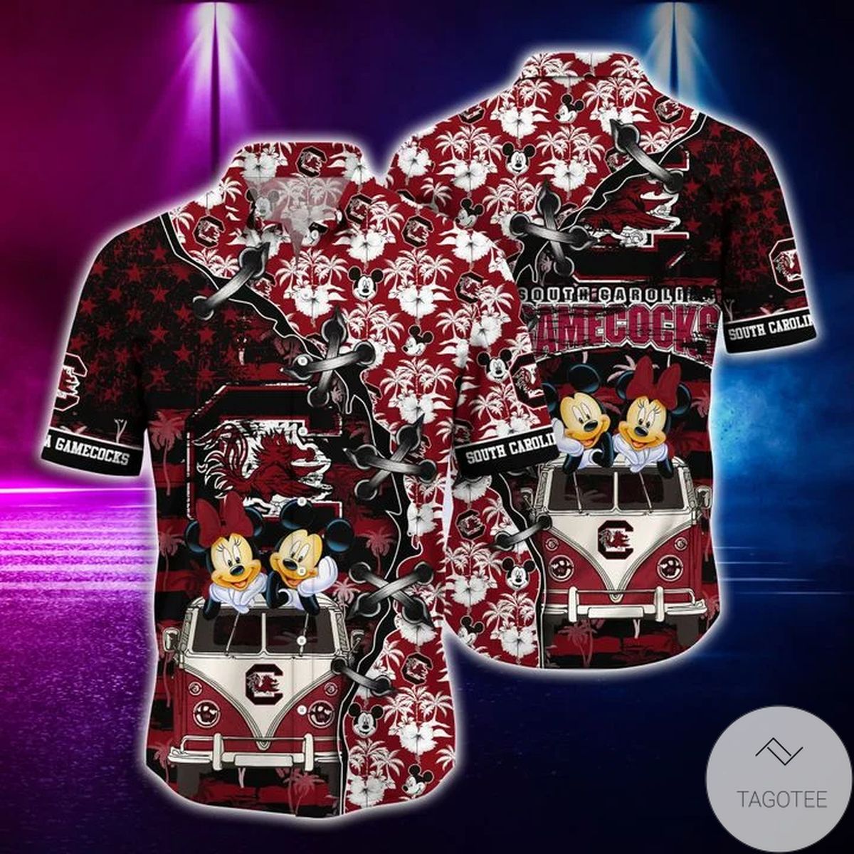 Mickey Mouse South Carolina Gamecocks Ncaa Hawaiian Shirt Mickey Mouse South Carolina Gamecocks Ncaa Hawaiian Shirt