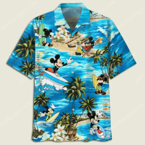 Mickey Mouse Surfing Summer Time Hawaiian Shirt