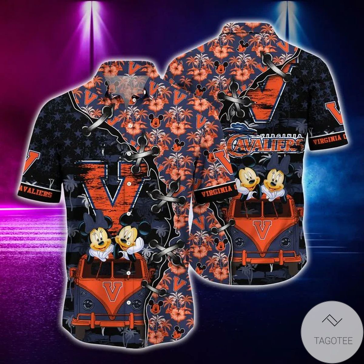 Mickey Mouse Virginia Cavaliers Ncaa Hawaiian Shirt Mickey Mouse Virginia Cavaliers Ncaa Hawaiian Shirt