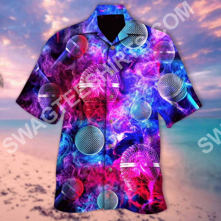 Microphone Colorful All Over Printed Hawaiian Shirt Microphone Colorful All Over Printed Hawaiian Shirt
