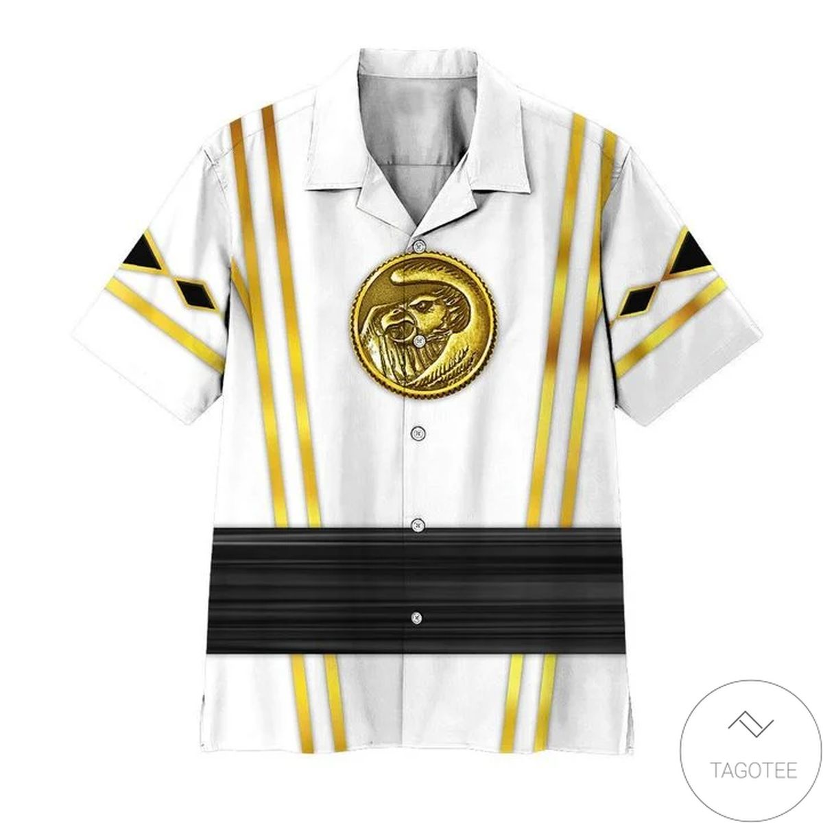 Mighty Morphin Power Rangers Ninja Rangers White Falcon Hawaiian Shirt Mighty Morphin Power Rangers Ninja Rangers White Falcon Hawaiian Shirt