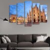 Milan Cathedral - Nature 5 Panel Canvas Art Wall Decor