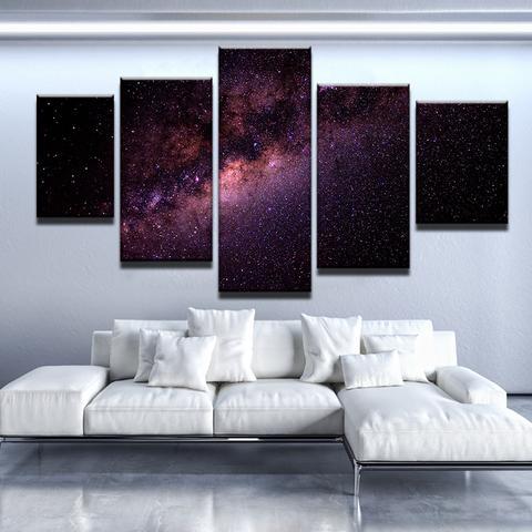 Milky Way - Space 5 Panel Canvas Art Wall Decor Milky Way - Space 5 Panel Canvas Art Wall Decor