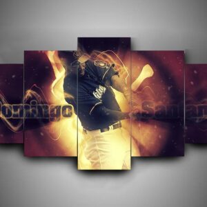 Milwaukee Brewers 1 - Sport 5 Panel Canvas Art Wall Decor