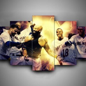 Milwaukee Brewers - Sport 5 Panel Canvas Art Wall Decor