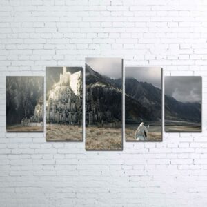 Minas Tirith - Movie 5 Panel Canvas Art Wall Decor