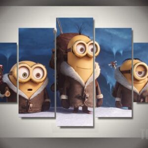 Minions Family - Cartoon 5 Panel Canvas Art Wall Decor