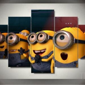 Minions - Cartoon 5 Panel Canvas Art Wall Decor