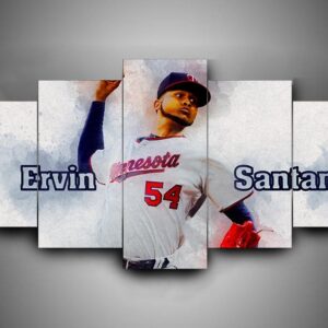 Minnesota Twins 2 - Sport 5 Panel Canvas Art Wall Decor