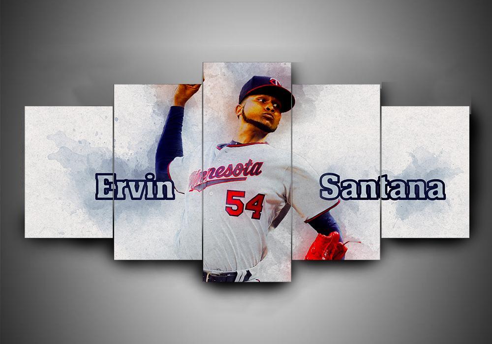 Minnesota Twins 2 - Sport 5 Panel Canvas Art Wall Decor Minnesota Twins 2 - Sport 5 Panel Canvas Art Wall Decor