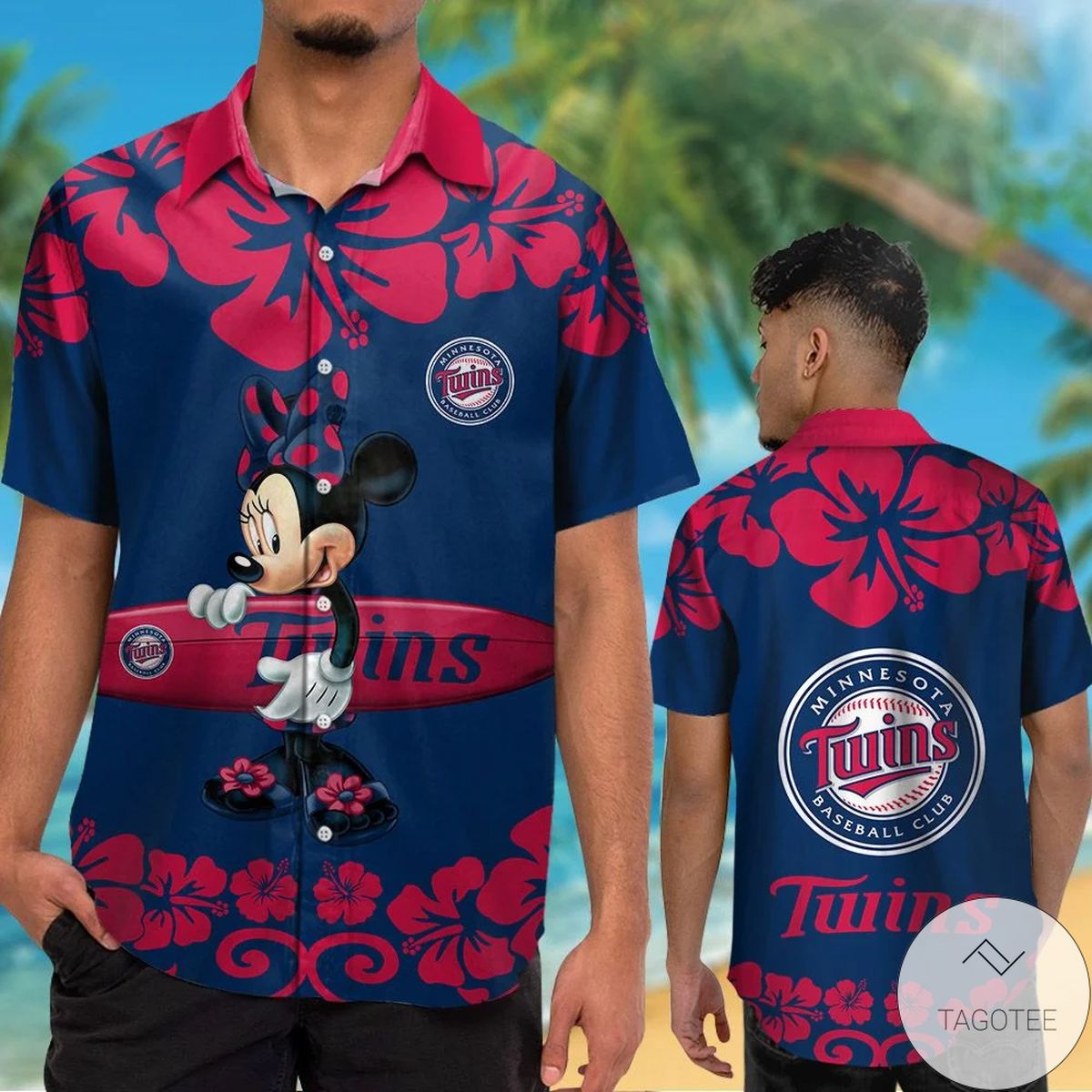 Minnesota Twins Minnie Mouse Hawaiian Shirt Minnesota Twins Minnie Mouse Hawaiian Shirt