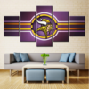 Minnesota Vikings Poster Sport - Sport 5 Panel Canvas Art Wall Decor